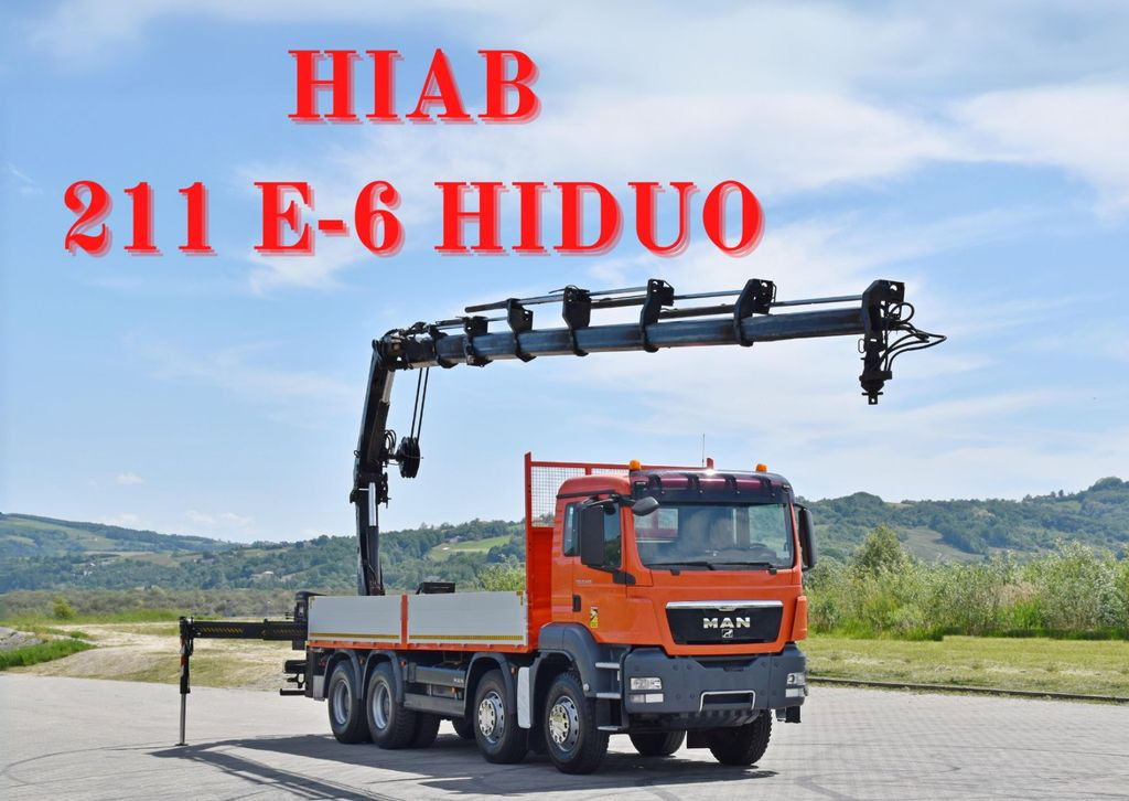 MAN TGS 35.440 * HIAB 211 E-6 HIDUO +FUNK / 8x4 MAN TGS 35.440 * HIAB 211 E-6 HIDUO +FUNK / 8x4 - 起重车, 栏板式/ 平板卡车:图1 MAN TGS 35.440 * HIAB 211 E-6 HIDUO +FUNK / 8x4 MAN TGS 35.440 * HIAB 211 E-6 HIDUO +FUNK / 8x4 - 起重车, 栏板式/ 平板卡车:图1