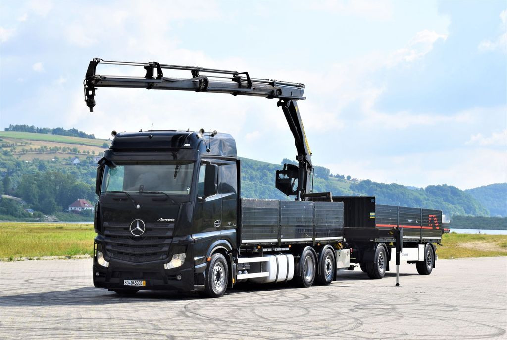 Mercedes-Benz ACTROS 2542 + PK18002-EH C/FUNK + Anhänger! Mercedes-Benz ACTROS 2542 + PK18002-EH C/FUNK + Anhänger! - 起重车, 栏板式/ 平板卡车:图2 Mercedes-Benz ACTROS 2542 + PK18002-EH C/FUNK + Anhänger! Mercedes-Benz ACTROS 2542 + PK18002-EH C/FUNK + Anhänger! - 起重车, 栏板式/ 平板卡车:图2