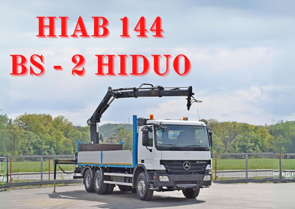 Mercedes-Benz ACTROS 2632 * HIAB 144BS-2HIDUO+FUNK / 6x4 - 起重车:图1 Mercedes-Benz ACTROS 2632 * HIAB 144BS-2HIDUO+FUNK / 6x4 - 起重车:图1