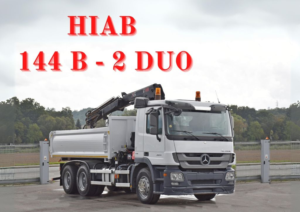 Mercedes-Benz ACTROS 2641 * HIAB 144 B-2 DUO * 6x4 *TOPZUSTAND - 翻斗车, 起重车:图1 Mercedes-Benz ACTROS 2641 * HIAB 144 B-2 DUO * 6x4 *TOPZUSTAND - 翻斗车, 起重车:图1