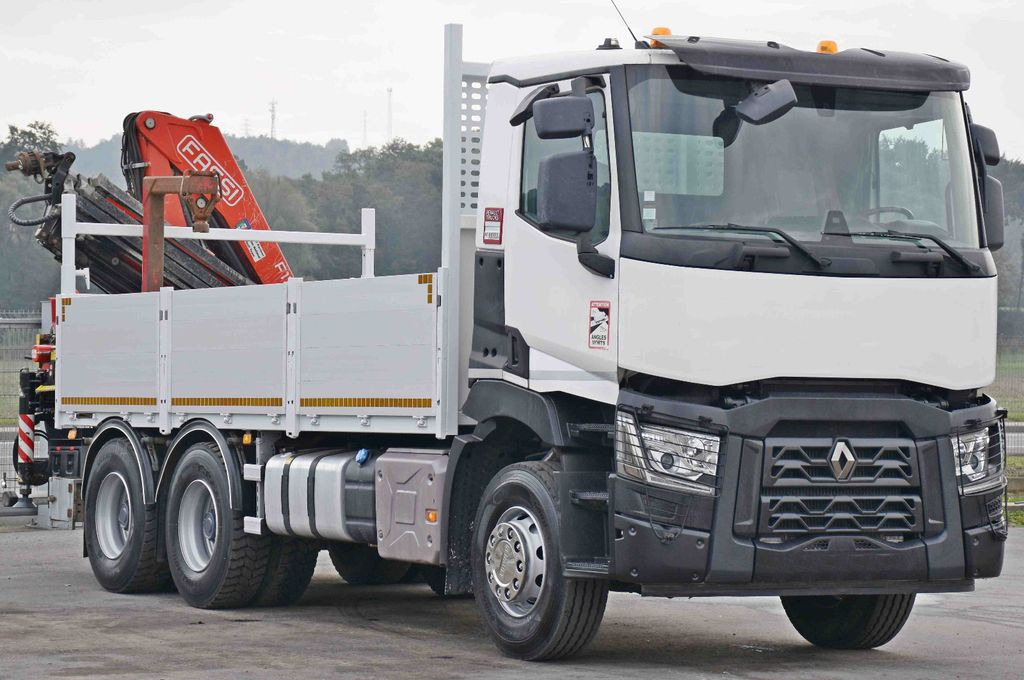 Renault C 380*PRITSCHE 5,45m*FASSI F175A.0.22+ FUNK/6x4 - 起重车, 栏板式/ 平板卡车:图3 Renault C 380*PRITSCHE 5,45m*FASSI F175A.0.22+ FUNK/6x4 - 起重车, 栏板式/ 平板卡车:图3