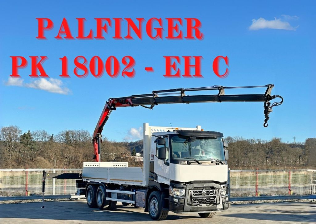 Renault C 380 *PRITSCHE 6,80m * PK 18002-EH C + FUNK*6x4 - 起重车, 栏板式/ 平板卡车:图1 Renault C 380 *PRITSCHE 6,80m * PK 18002-EH C + FUNK*6x4 - 起重车, 栏板式/ 平板卡车:图1