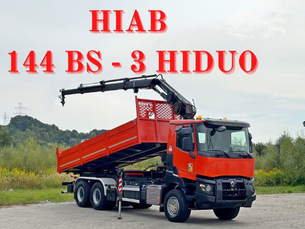 Renault K 380 * HIAB 144 BS - 3 HIDUO + FUNK * 6x4 * TOP - 翻斗车, 起重车:图1 Renault K 380 * HIAB 144 BS - 3 HIDUO + FUNK * 6x4 * TOP - 翻斗车, 起重车:图1