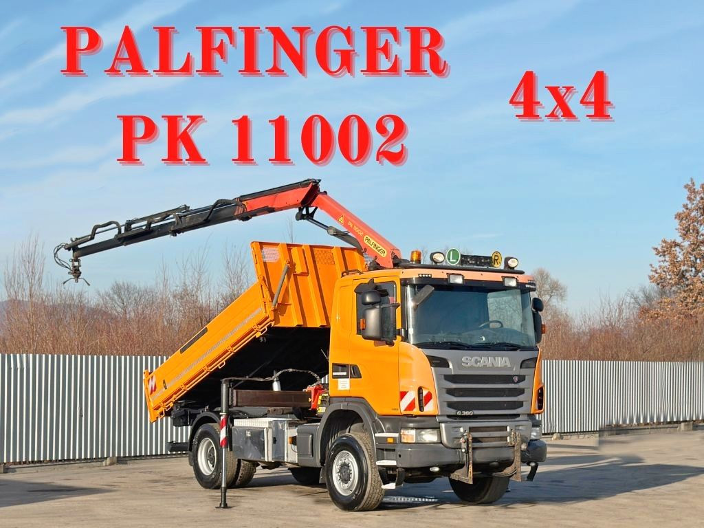 Scania G 360 * KIPPER 4,15m * PALFINGER PK 11002/ 4x4 - 起重车:图1 Scania G 360 * KIPPER 4,15m * PALFINGER PK 11002/ 4x4 - 起重车:图1