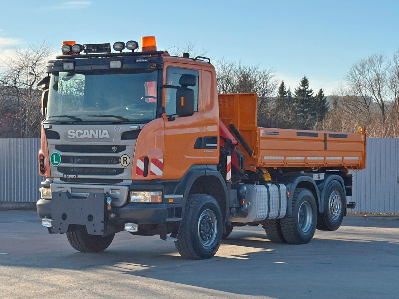 Scania G 360 * KIPPER 4,60m * PALFINGER PK 11002/ 6x6 - 起重车:图4 Scania G 360 * KIPPER 4,60m * PALFINGER PK 11002/ 6x6 - 起重车:图4