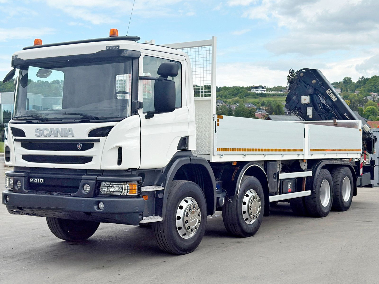 Scania P 410*PLATFORM 7,00m*HIAB 244 E-5 HIPRO+FUNK/8x4 Scania P 410*PRITSCHE 7,00m*HIAB 244 E-5 HIPRO+FUNK/8x4 - 起重车, 栏板式/ 平板卡车:图4 Scania P 410*PLATFORM 7,00m*HIAB 244 E-5 HIPRO+FUNK/8x4 Scania P 410*PRITSCHE 7,00m*HIAB 244 E-5 HIPRO+FUNK/8x4 - 起重车, 栏板式/ 平板卡车:图4