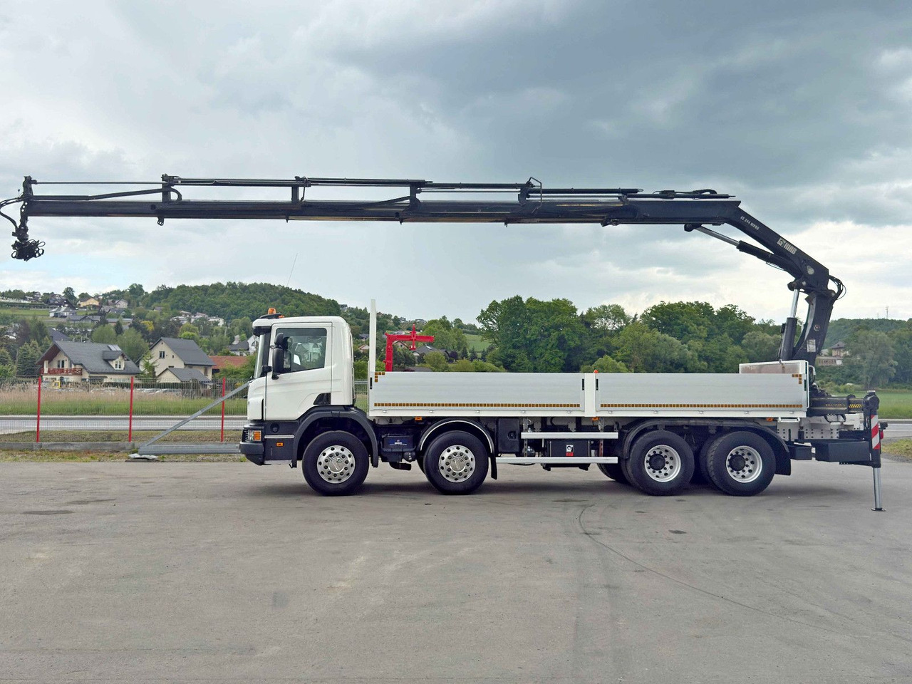 Scania P 410*PLATFORM 7,00m*HIAB 244 E-5 HIPRO+FUNK/8x4 Scania P 410*PRITSCHE 7,00m*HIAB 244 E-5 HIPRO+FUNK/8x4 - 起重车, 栏板式/ 平板卡车:图5 Scania P 410*PLATFORM 7,00m*HIAB 244 E-5 HIPRO+FUNK/8x4 Scania P 410*PRITSCHE 7,00m*HIAB 244 E-5 HIPRO+FUNK/8x4 - 起重车, 栏板式/ 平板卡车:图5