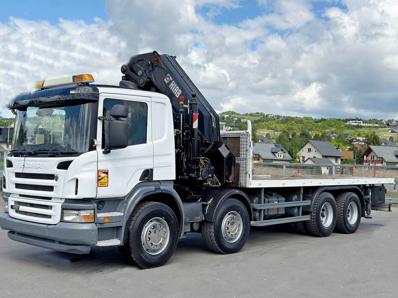 Scania P 420* PLATFORM 6,80m * HIAB 600 EP-5/FUNK * 8x4 - 起重车:图4 Scania P 420* PLATFORM 6,80m * HIAB 600 EP-5/FUNK * 8x4 - 起重车:图4