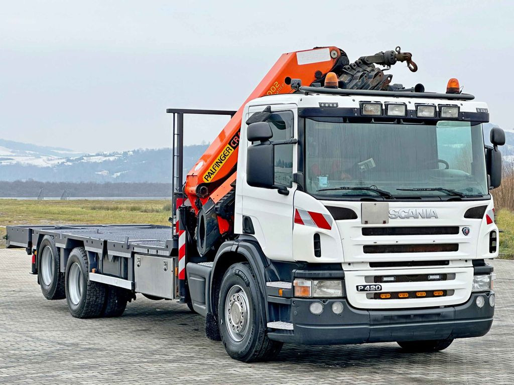 Scania P 420* PLATFORM 6,80m * PK 29002+FUNK * TOP - 起重车, 栏板式/ 平板卡车:图4 Scania P 420* PLATFORM 6,80m * PK 29002+FUNK * TOP - 起重车, 栏板式/ 平板卡车:图4