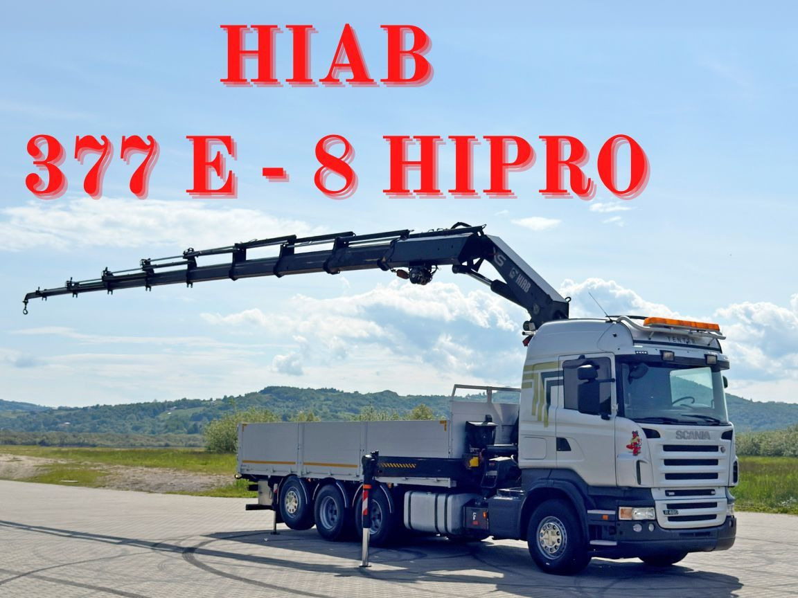 Scania R480 PRITSCHE 6,85m *HIAB 377 E-8 HIPRO/FUNK*8x4 - 起重车:图1 Scania R480 PRITSCHE 6,85m *HIAB 377 E-8 HIPRO/FUNK*8x4 - 起重车:图1