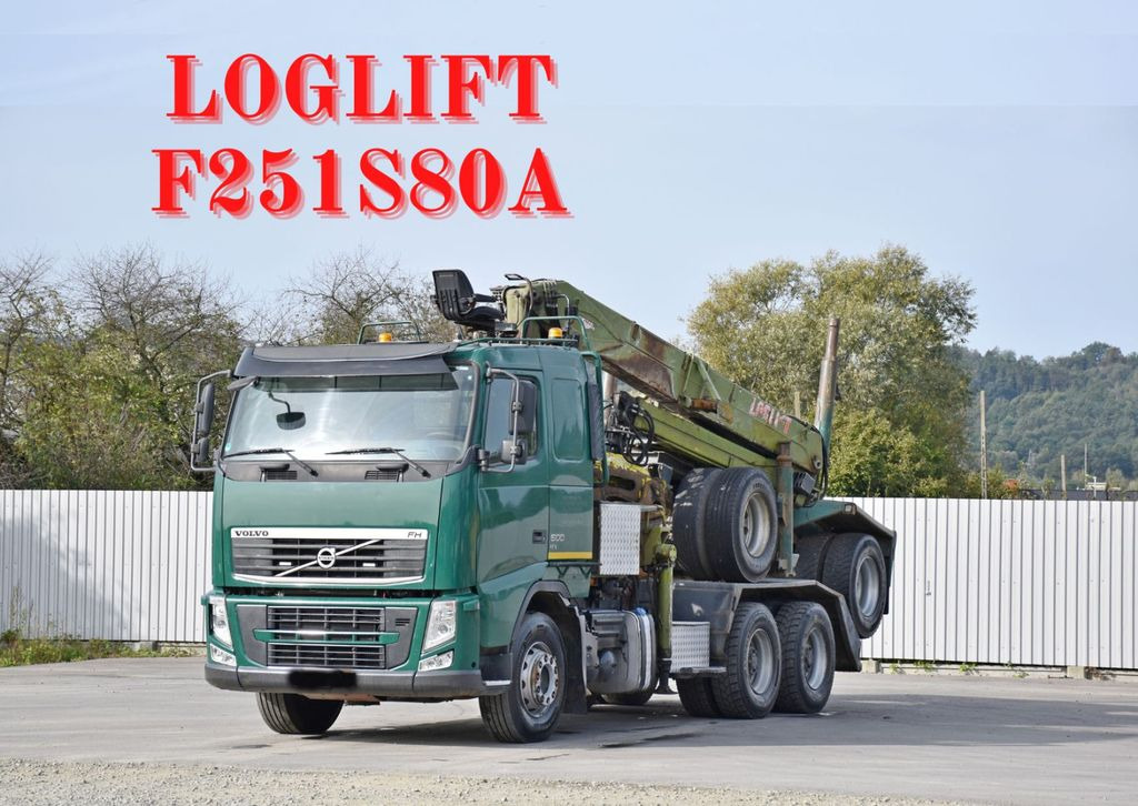 Volvo FH 500 * LOGLIFT F251 S80A + Anhänger /6x4 Volvo FH 500 * LOGLIFT F251 S80A + Anhänger /6x4 - 木材运输车, 起重车:图1 Volvo FH 500 * LOGLIFT F251 S80A + Anhänger /6x4 Volvo FH 500 * LOGLIFT F251 S80A + Anhänger /6x4 - 木材运输车, 起重车:图1