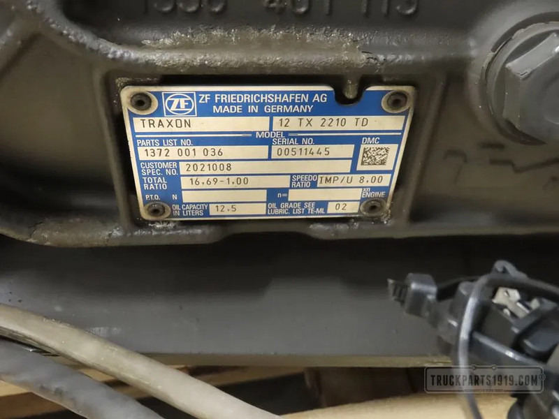 DAF 1684367 ECU E5 Versnellingsbak 12TX2210T - 变速箱 适用于 卡车:图3 DAF 1684367 ECU E5 Versnellingsbak 12TX2210T - 变速箱 适用于 卡车:图3