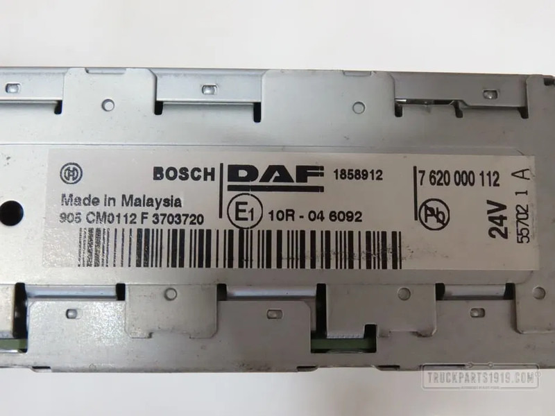DAF 1858912 Radio DAF - 电气系统 适用于 卡车:图2 DAF 1858912 Radio DAF - 电气系统 适用于 卡车:图2