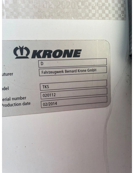 冷藏半拖车 Krone Koeler 3 Asser met laadklep. Komt nog binnen：图13