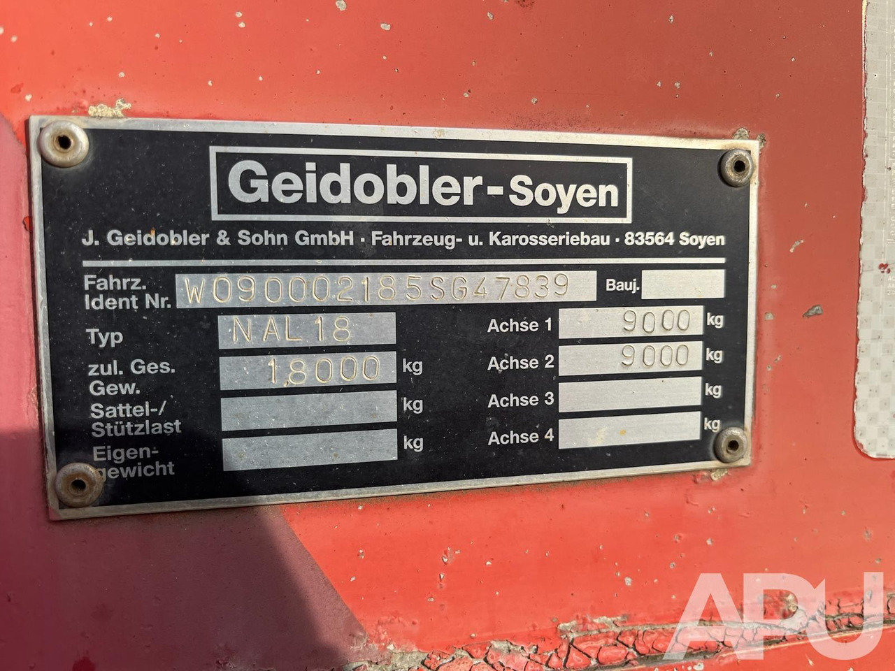 PRZYCZEPA GEIDOBLER–SOYEN NAL 18 - 栏板式/ 平板拖车:图2 PRZYCZEPA GEIDOBLER–SOYEN NAL 18 - 栏板式/ 平板拖车:图2