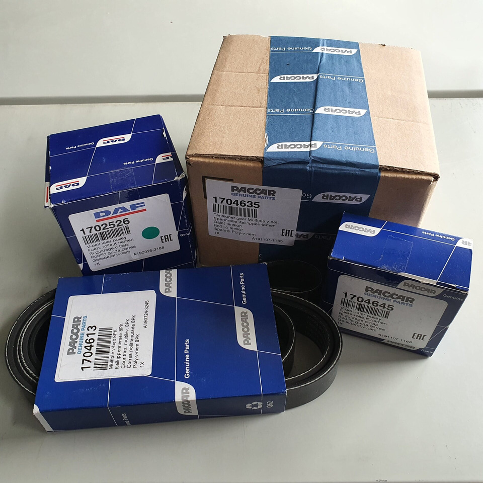 DAF Spanrol plus poly-V-riemset 8PK 1706837 - 皮带张紧器 适用于 卡车:图1 DAF Spanrol plus poly-V-riemset 8PK 1706837 - 皮带张紧器 适用于 卡车:图1
