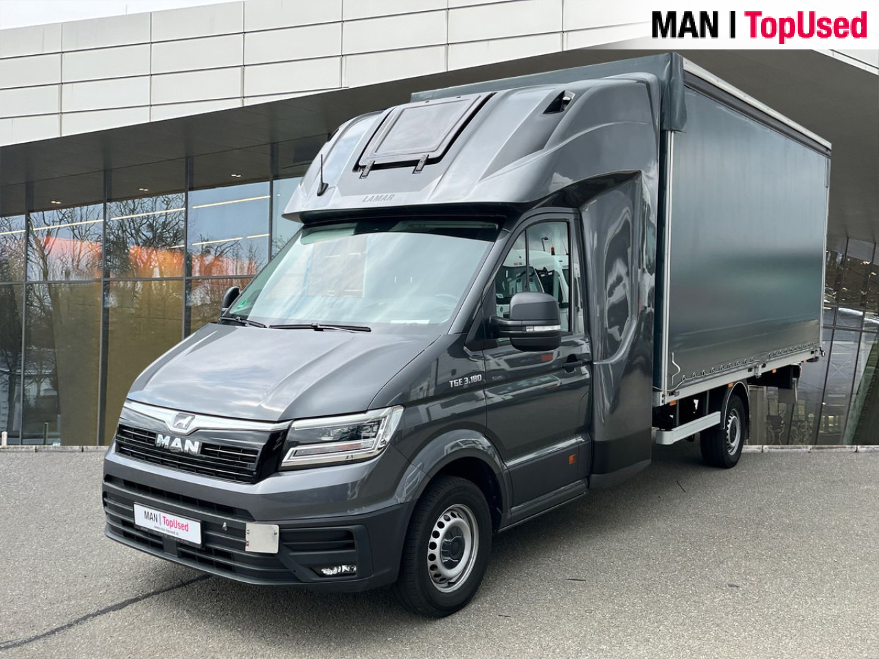 MAN TGE 3.180 4X2F SB - 平板货车:图1 MAN TGE 3.180 4X2F SB - 平板货车:图1
