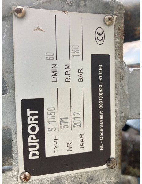 Duport S 1650 - 拖拉机悬挂式喷雾机:图3 Duport S 1650 - 拖拉机悬挂式喷雾机:图3