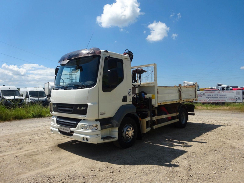 DAF 55.220 KRAN/KIPPER/KLIM A - 栏板式/ 平板卡车, 起重车:图1 DAF 55.220 KRAN/KIPPER/KLIM A - 栏板式/ 平板卡车, 起重车:图1