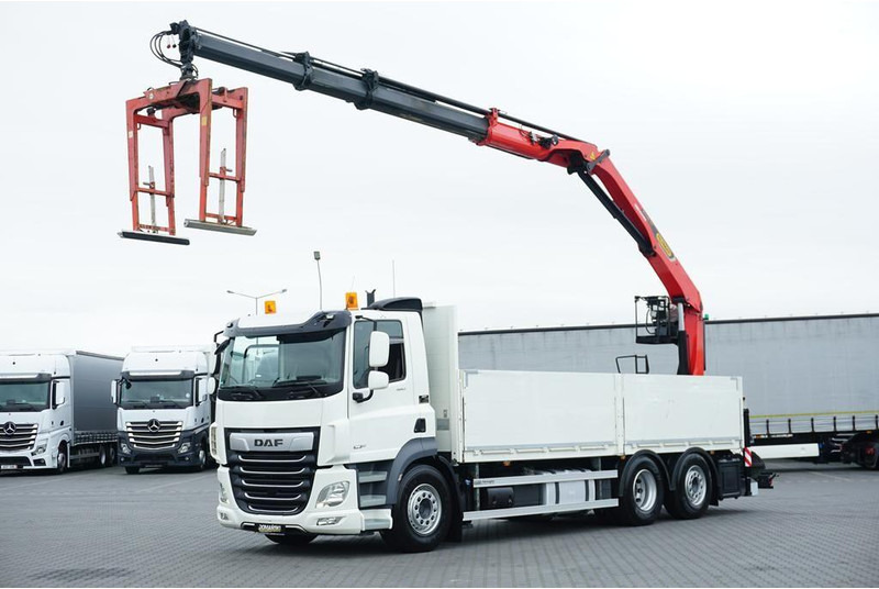 DAF CF / 480 / 6 X 2 / SKRZYNIOWY + HDS / PALFINGER PK 22 001L / OŚ - 栏板式/ 平板卡车, 起重车:图1 DAF CF / 480 / 6 X 2 / SKRZYNIOWY + HDS / PALFINGER PK 22 001L / OŚ - 栏板式/ 平板卡车, 起重车:图1