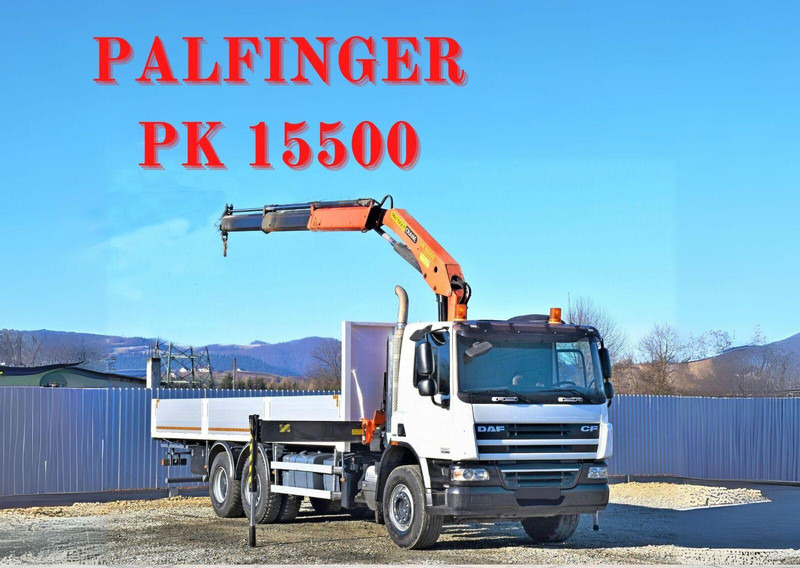 DAF CF 75.360 - 栏板式/ 平板卡车, 起重车:图1 DAF CF 75.360 - 栏板式/ 平板卡车, 起重车:图1