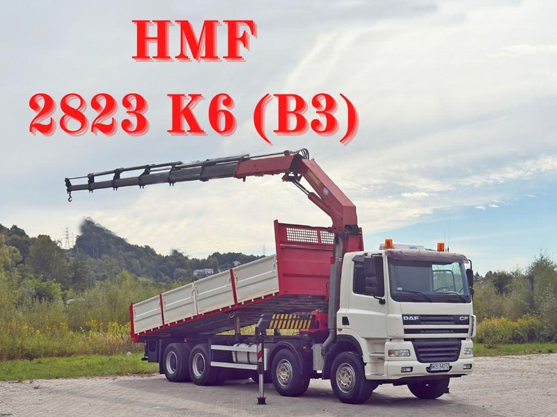 DAF CF 85.380 * HMF 2823 K6 (B3) + FUNK * 8x4 * TOP - 翻斗车, 起重车:图1 DAF CF 85.380 * HMF 2823 K6 (B3) + FUNK * 8x4 * TOP - 翻斗车, 起重车:图1