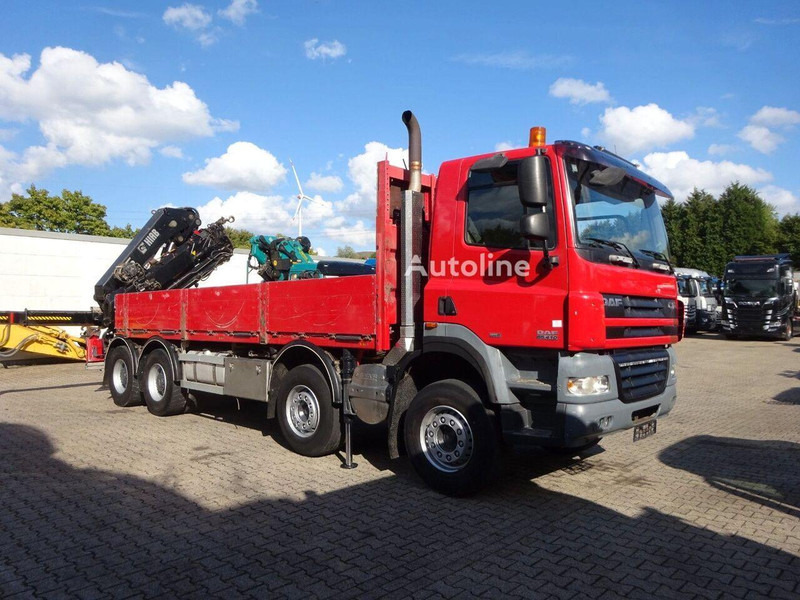 DAF CF 85.410 - Flatbed + crane - 栏板式/ 平板卡车, 起重车:图2 DAF CF 85.410 - Flatbed + crane - 栏板式/ 平板卡车, 起重车:图2