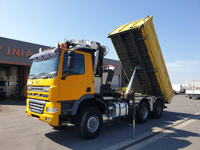 DAF CF GINAF X3335 S 6x6 DUMP TRUCK+HDS ATLAS 1460 HYDROBORD - 翻斗车, 起重车:图2 DAF CF GINAF X3335 S 6x6 DUMP TRUCK+HDS ATLAS 1460 HYDROBORD - 翻斗车, 起重车:图2