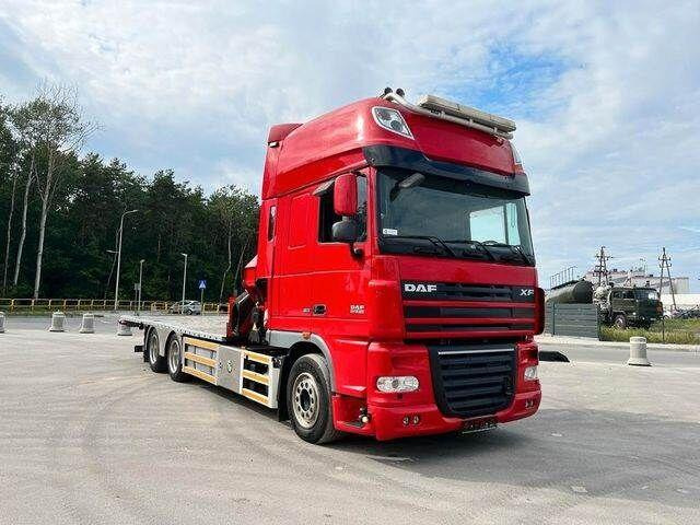 DAF XF 105 6x2 HMF 4020 EURO 5 KRAN CRANE - 栏板式/ 平板卡车, 起重车:图4 DAF XF 105 6x2 HMF 4020 EURO 5 KRAN CRANE - 栏板式/ 平板卡车, 起重车:图4
