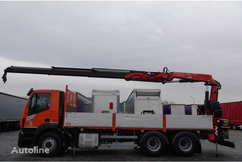 Iveco 420 Flatbed + crane FASSI 185 6x2 - 栏板式/ 平板卡车, 起重车:图1 Iveco 420 Flatbed + crane FASSI 185 6x2 - 栏板式/ 平板卡车, 起重车:图1