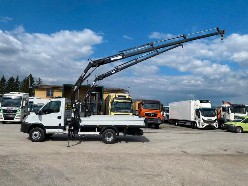 栏板式/ 平板卡车, 起重车 Iveco Daily 65C18 - Flatbed truck + crane：图10