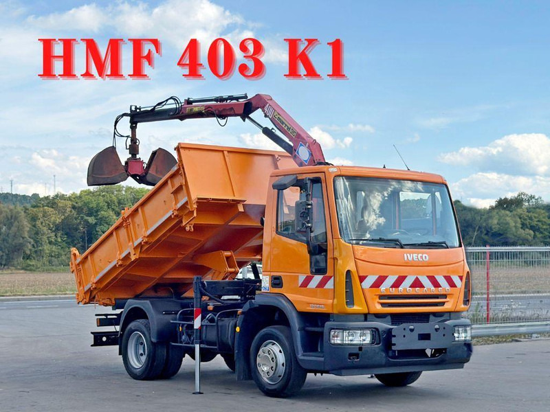 Iveco EUROCARGO 120E18 * HMF 403 K1 * TOPZUSTAND - 翻斗车, 起重车:图1 Iveco EUROCARGO 120E18 * HMF 403 K1 * TOPZUSTAND - 翻斗车, 起重车:图1