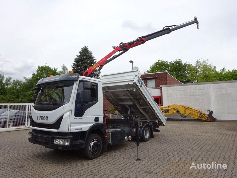 Iveco Eurocargo 80-220 Tipper + crane - 翻斗车, 起重车:图1 Iveco Eurocargo 80-220 Tipper + crane - 翻斗车, 起重车:图1