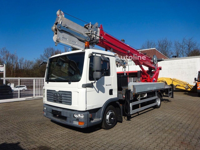 MAN 8.180 TGL - Flatbed+crane - 栏板式/ 平板卡车, 起重车:图1 MAN 8.180 TGL - Flatbed+crane - 栏板式/ 平板卡车, 起重车:图1