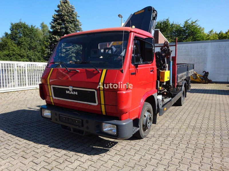 MAN 9.150 - Flatbed+crane - 栏板式/ 平板卡车, 起重车:图2 MAN 9.150 - Flatbed+crane - 栏板式/ 平板卡车, 起重车:图2