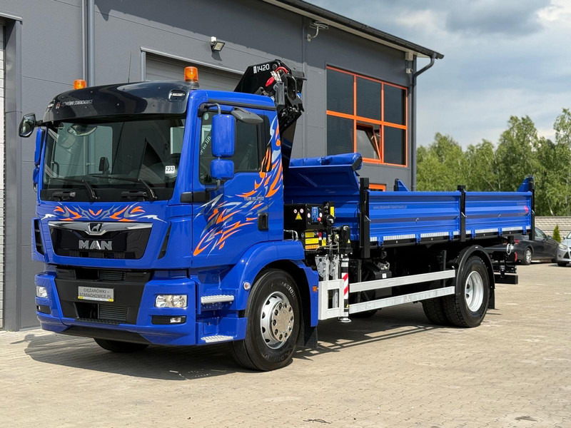 MAN MAN TGM TGL TGS 18.250 // E6 // wywrotka + HDS HMF z pilotem // - 翻斗车:图4 MAN MAN TGM TGL TGS 18.250 // E6 // wywrotka + HDS HMF z pilotem // - 翻斗车:图4