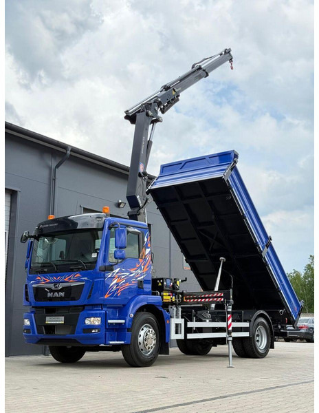 MAN MAN TGM TGL TGS 18.250 // E6 // wywrotka + HDS HMF z pilotem // - 翻斗车:图1 MAN MAN TGM TGL TGS 18.250 // E6 // wywrotka + HDS HMF z pilotem // - 翻斗车:图1