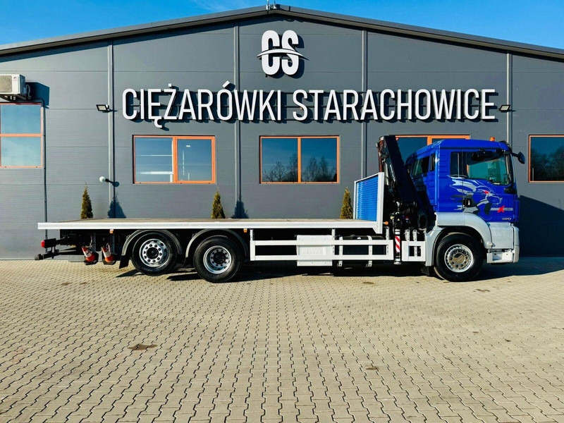 MAN MAN TGS 26.360 // E6 // 6x2 // platforma laweta 7,2m z HDs HMF 1 - 栏板式/ 平板卡车, 起重车:图5 MAN MAN TGS 26.360 // E6 // 6x2 // platforma laweta 7,2m z HDs HMF 1 - 栏板式/ 平板卡车, 起重车:图5