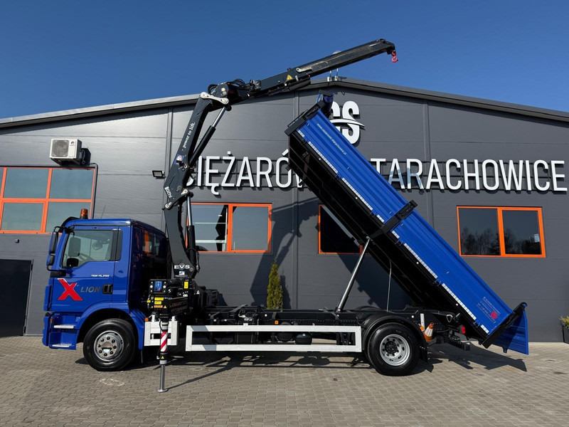 MAN TGM TGL 15.250 / E6 / wywrotka 3-S + HMF żuraw z pilotem / H - 翻斗车, 起重车:图2 MAN TGM TGL 15.250 / E6 / wywrotka 3-S + HMF żuraw z pilotem / H - 翻斗车, 起重车:图2