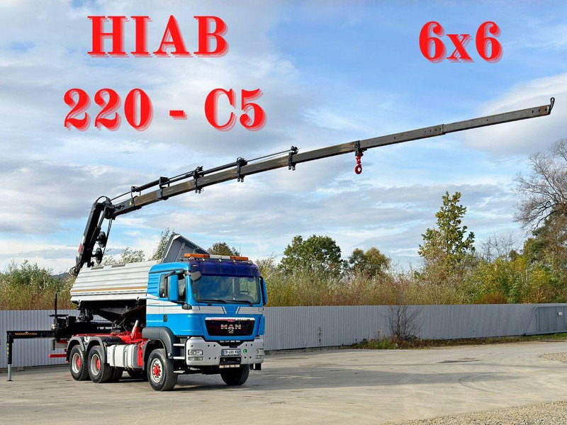 MAN TGS 26.480 * KIPPER * HIAB 220 - C5 + FUNK / 6x6 - 翻斗车, 起重车:图1 MAN TGS 26.480 * KIPPER * HIAB 220 - C5 + FUNK / 6x6 - 翻斗车, 起重车:图1