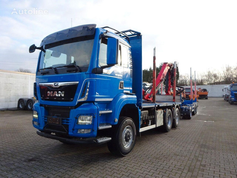 MAN TGS 28.500 6x4 Log truck + Crane Epsilon + Trailer - 木材运输车, 起重车:图1 MAN TGS 28.500 6x4 Log truck + Crane Epsilon + Trailer - 木材运输车, 起重车:图1