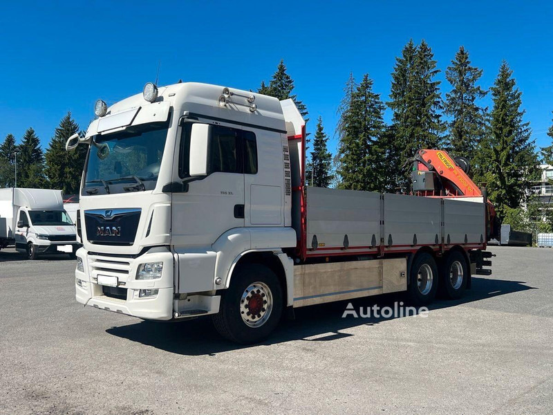 MAN TGS 33.500 - Flatbed+crane 6x4 - 栏板式/ 平板卡车, 起重车:图1 MAN TGS 33.500 - Flatbed+crane 6x4 - 栏板式/ 平板卡车, 起重车:图1
