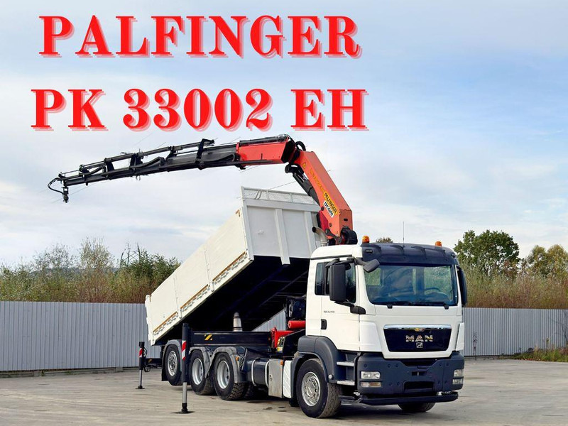 MAN TGS 35.440 * PALFINGER PK 33002 EH +FUNK / 8x4 - 翻斗车, 起重车:图1 MAN TGS 35.440 * PALFINGER PK 33002 EH +FUNK / 8x4 - 翻斗车, 起重车:图1