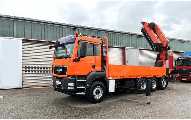 MAN TGS 35.480 8x4 Crane Palfinger PK 50002EH - 栏板式/ 平板卡车, 起重车:图2 MAN TGS 35.480 8x4 Crane Palfinger PK 50002EH - 栏板式/ 平板卡车, 起重车:图2
