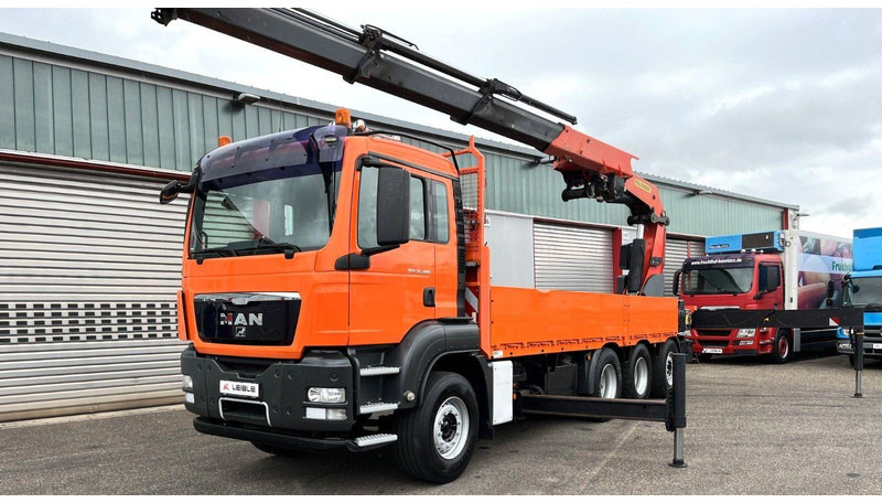 MAN TGS 35.480 8x4 Crane Palfinger PK 50002EH - 栏板式/ 平板卡车, 起重车:图1 MAN TGS 35.480 8x4 Crane Palfinger PK 50002EH - 栏板式/ 平板卡车, 起重车:图1