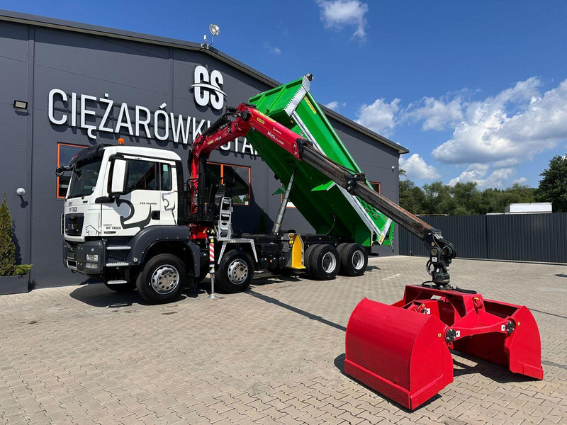 MAN TGS TGX 35.400 // 8x4 // E5 // wywrotka kiper + HDS z czerpakiem - 翻斗车, 起重车:图1 MAN TGS TGX 35.400 // 8x4 // E5 // wywrotka kiper + HDS z czerpakiem - 翻斗车, 起重车:图1