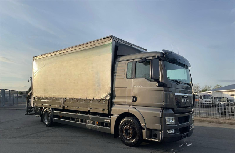 MAN TGX 18.400 Curtain Sider + Crane Palfinger 14002 EH - 厢式卡车:图1 MAN TGX 18.400 Curtain Sider + Crane Palfinger 14002 EH - 厢式卡车:图1