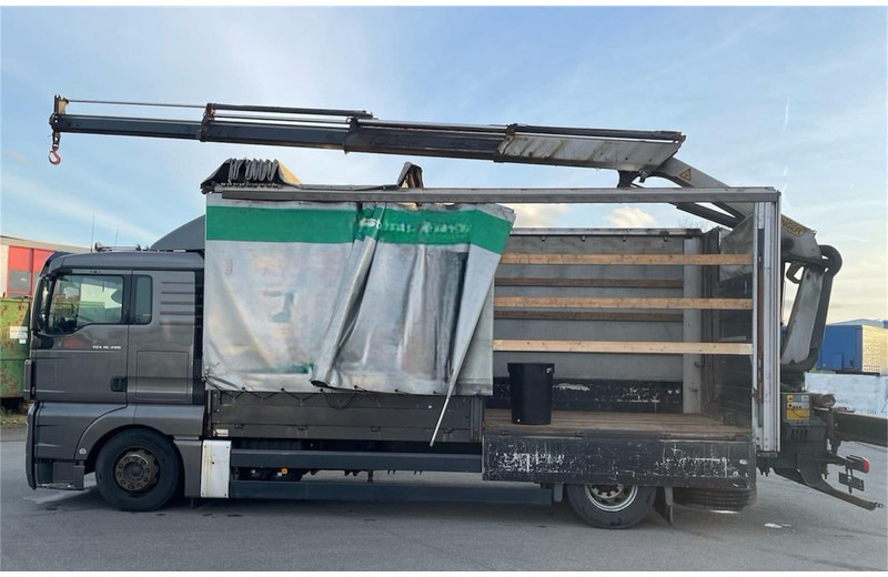 MAN TGX 18.400 Curtain Sider + Crane Palfinger 14002 EH - 厢式卡车:图4 MAN TGX 18.400 Curtain Sider + Crane Palfinger 14002 EH - 厢式卡车:图4