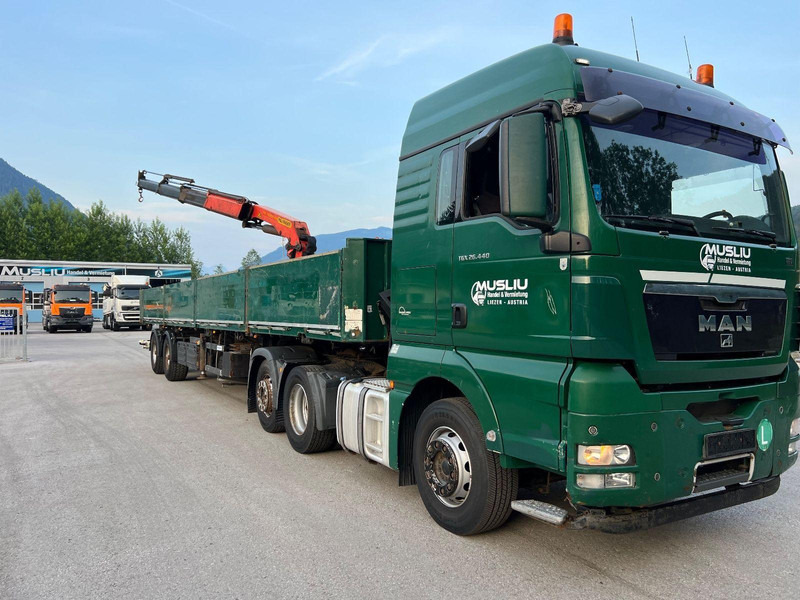 MAN TGX 26.440 6x2 + Flatbed semi trailer + Crane PK26002 - 牵引车:图2 MAN TGX 26.440 6x2 + Flatbed semi trailer + Crane PK26002 - 牵引车:图2