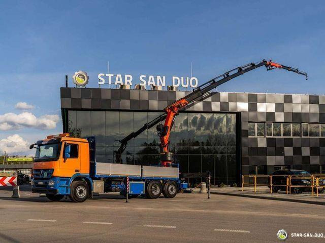 Mercedes-Benz ACTROS 2541 6x2 Palfinger PK 34002 Crane Winch - 栏板式/ 平板卡车, 起重车:图3 Mercedes-Benz ACTROS 2541 6x2 Palfinger PK 34002 Crane Winch - 栏板式/ 平板卡车, 起重车:图3